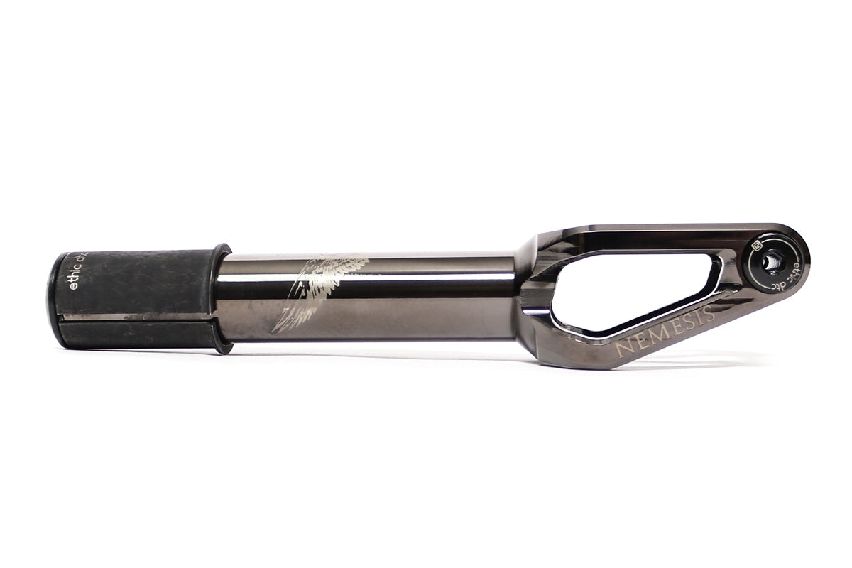 Ethic 12STD Nemesis SCS HIC - Scooter Fork Chrome Black Side View
