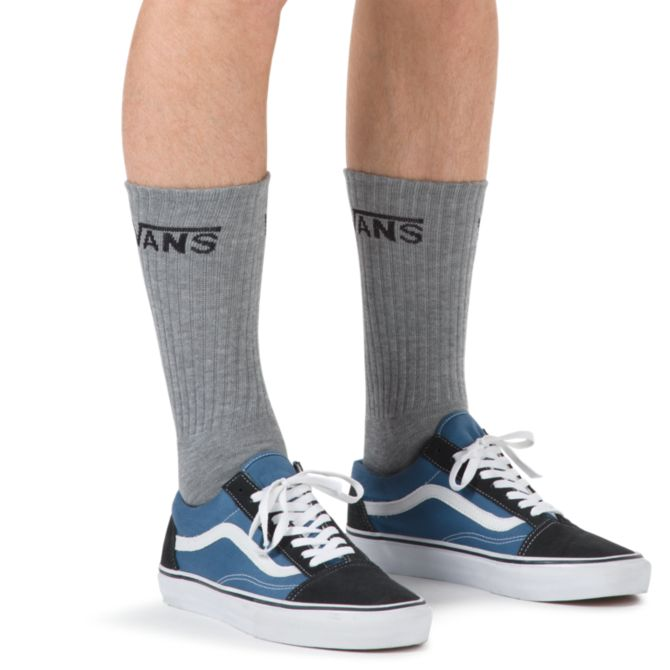 Vans Classic Crew Heather Grey 3 Pair - Socks Demo
