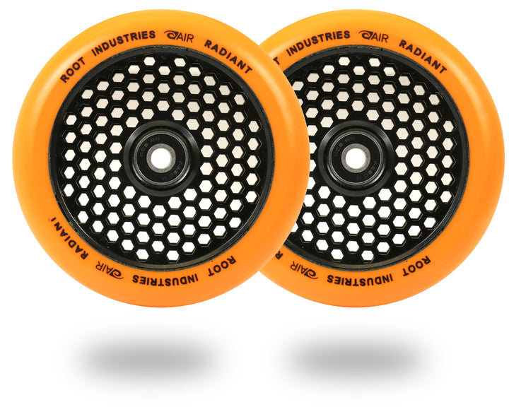 Root Industries Honeycore 120mm Radiant (PAIR) - Scooter Wheels Orange