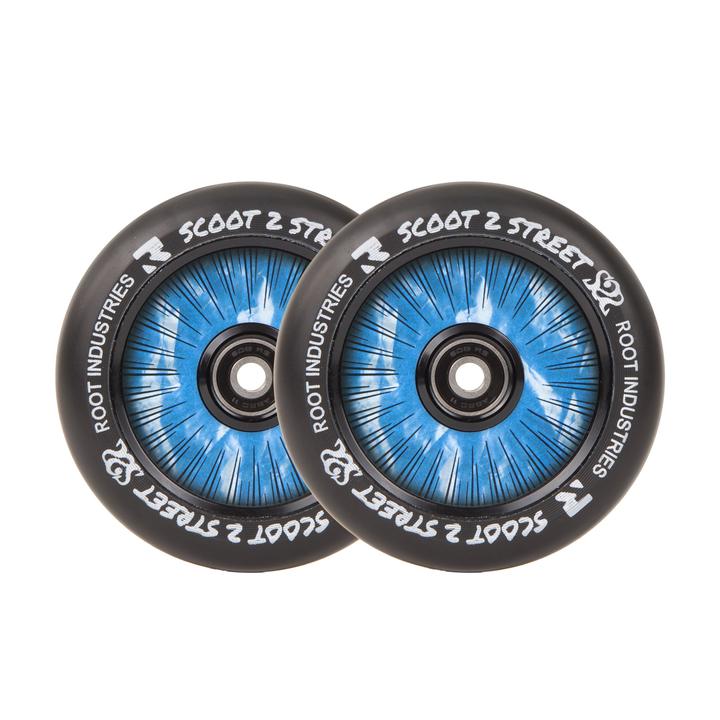 Root Industries AirWheels Design Core 110mm Black Urethane (PAIR) - Scooter Wheels Scoot 2 Street