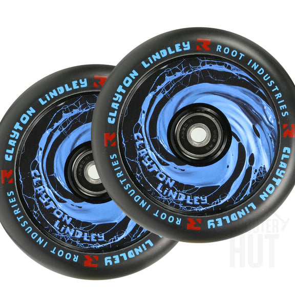 Root Industries AirWheels Design Core 110mm Black Urethane (PAIR) - Scooter Wheels Spill Clayton Lindley