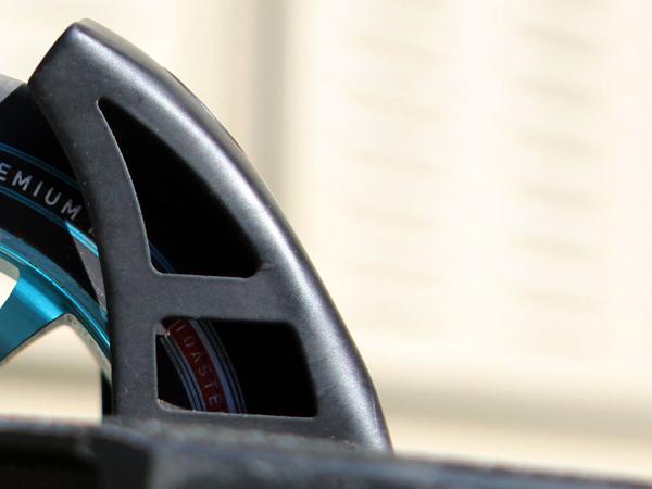 Lucky D-Fender 110mm - Scooter Brake Black Installed Side View