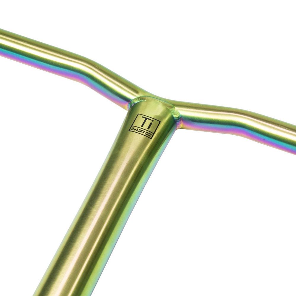 MGP Bamf Titanium Neochrome - Scooter Bars Close-Up