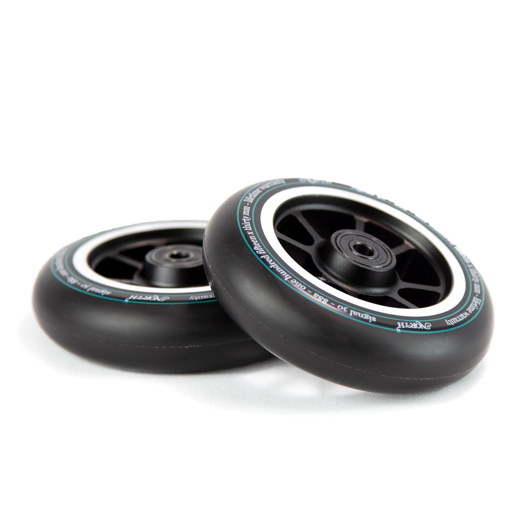 North Scooters Signal 115X30mm (PAIR) - Scooter Wheels Black