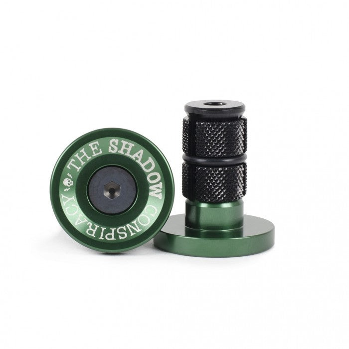 Shadow Conspiracy Deadbolt Alloy Bar Ends Racing British Green