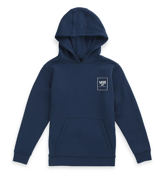 Vans Print Box Back PullOver Dress Blues Lemon Chrome Checkerboard - Hoodie Front