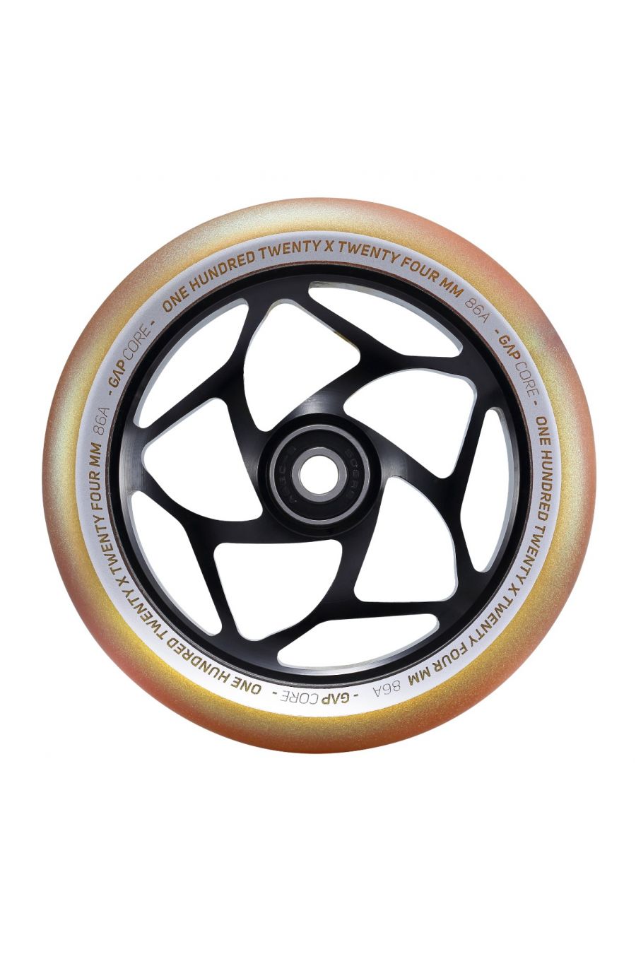 Envy Gap Core 120mm (PAIR) - Scooter Wheels Black Gold