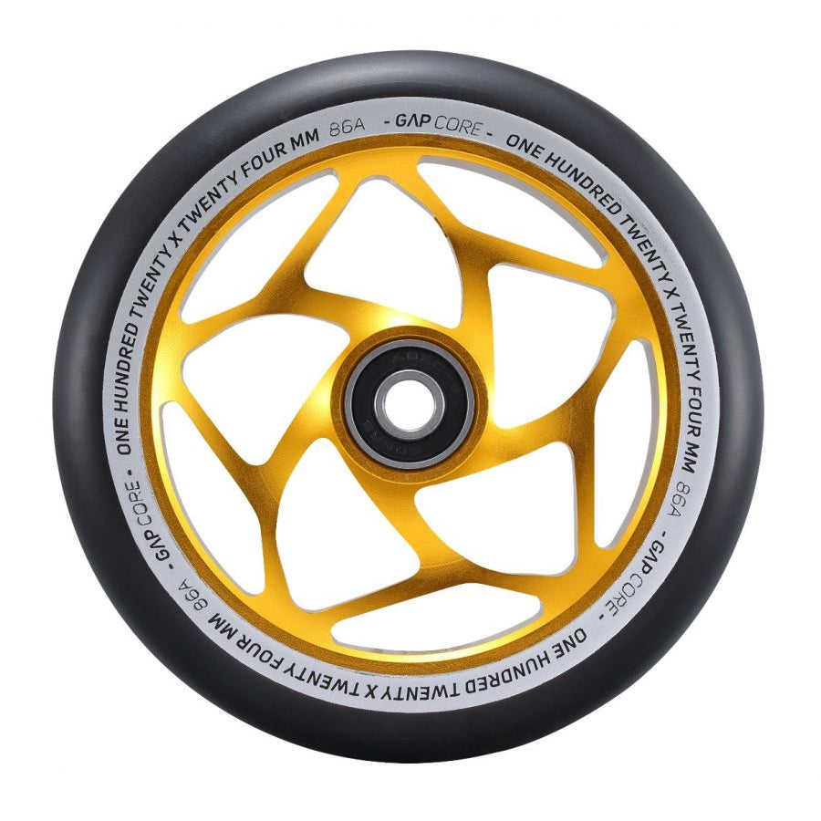 Envy Gap Core 120mm (PAIR) - Scooter Wheels Gold Black