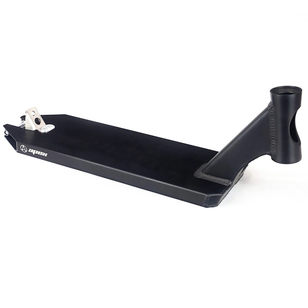 Apex 6in Angled Scooter Deck Black Full View