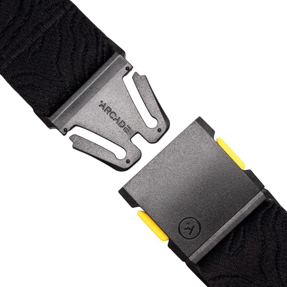 Arcade National Geographic Topo Belt Black Buckle Open