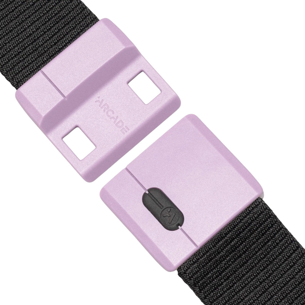Arcade Polar Mag Belt Black Violet Buckle Open