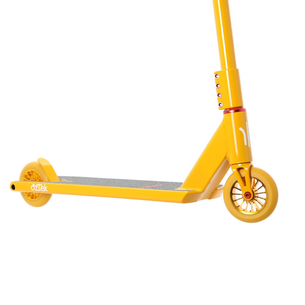 Aztek Architect 2026 Scooter Complete Sunburst Yellow Close Up