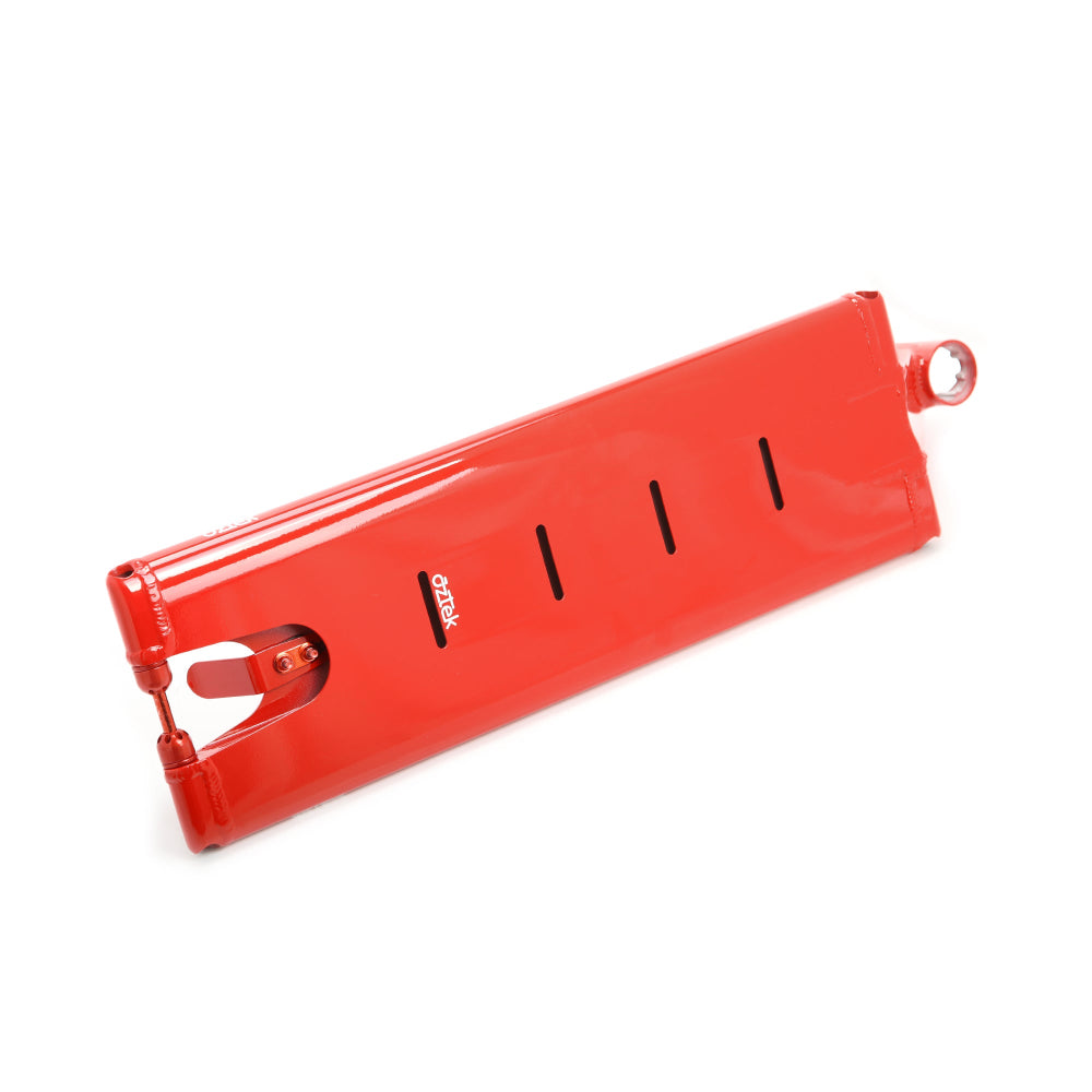 Aztek Europa 2 2026 7in Street Scooter Deck Cardinal Red Bottom Back