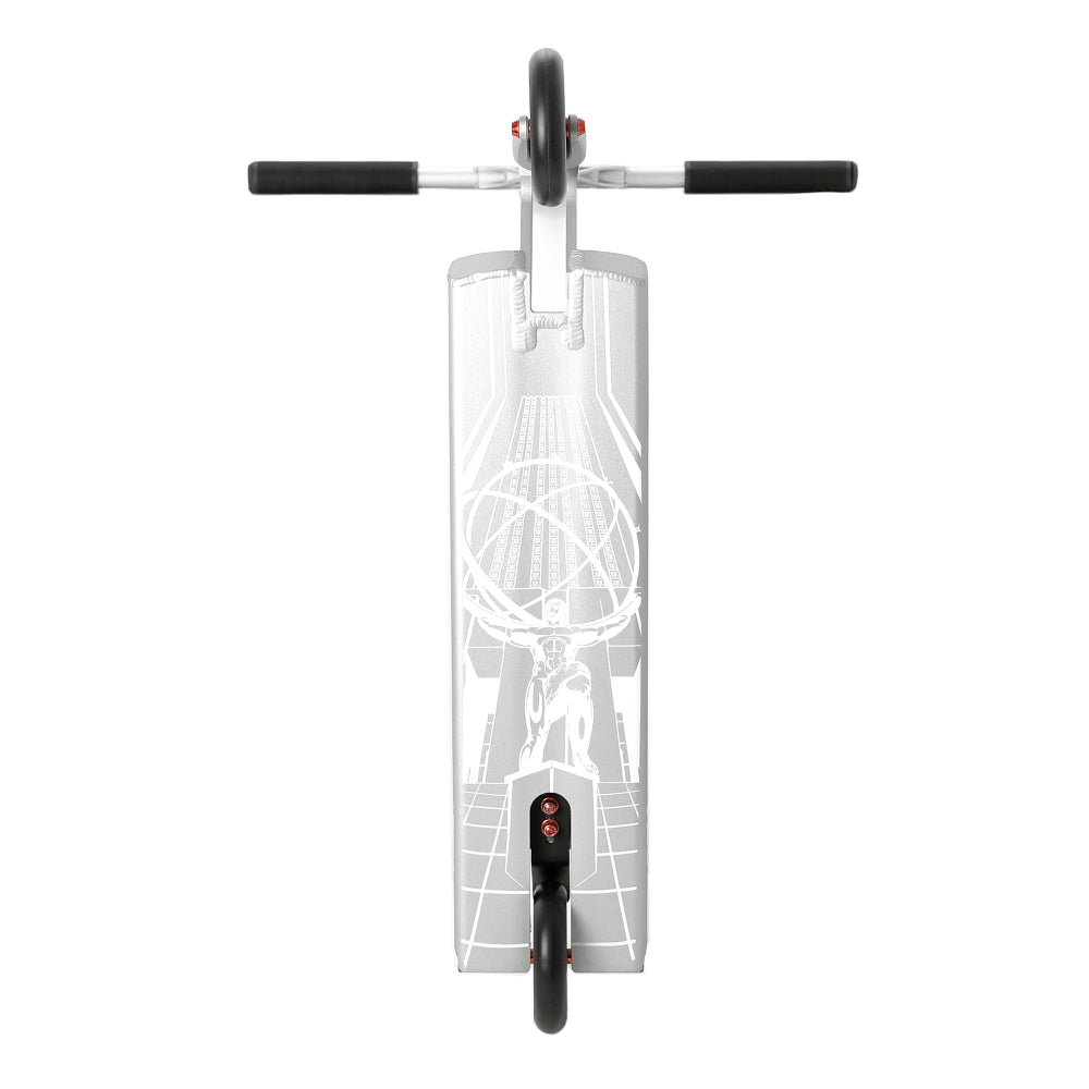 Aztek Fountain 2026 Scooter Complete Platinum Silver Bottom Design