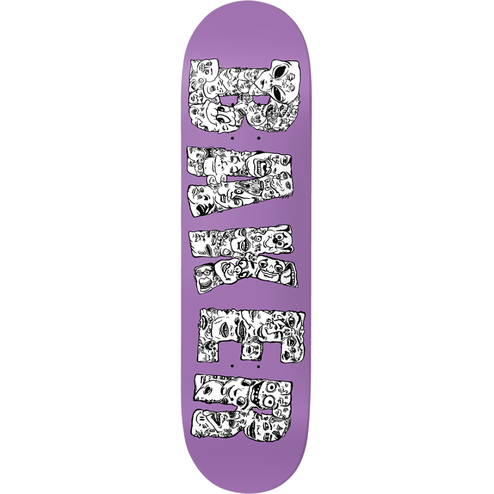 Baker Figgy Get Lost 8.0 Skateboard Deck Bottom Design