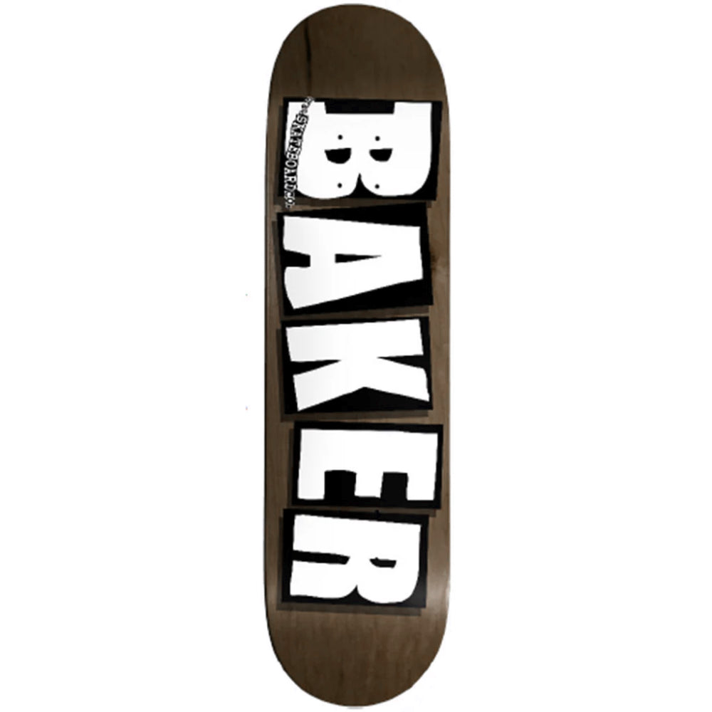 Baker Brand Logo B2 White / Brown Veneer 8.25 - Skateboard Deck