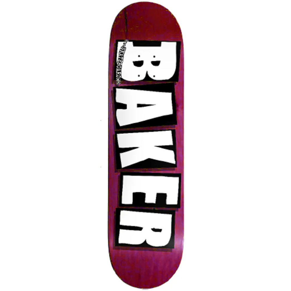 Baker Brand Logo B2 White / Brown Veneer 8.25 - Skateboard Deck