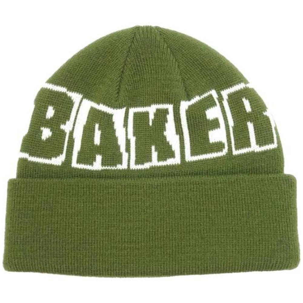 Baker Brand Logo Dark Green Beanie