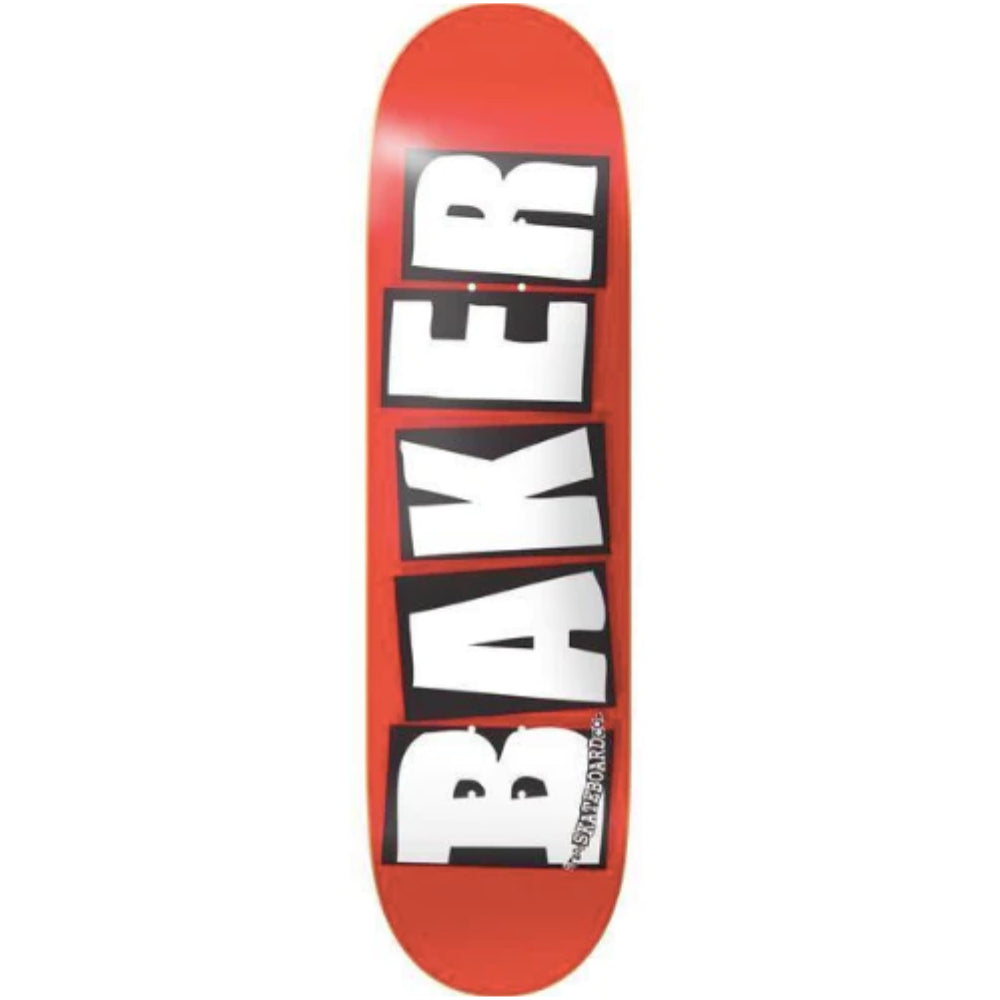 Baker Brand Logo White Red 8.0 - Skateboard Deck