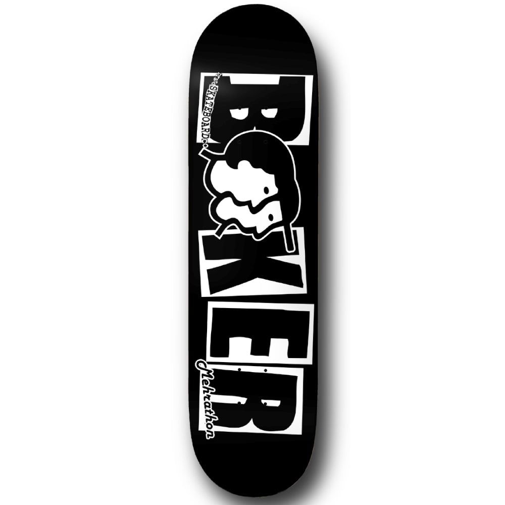 Baker X Mehrathon Black White Skate Deck Collab