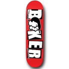 Baker X Mehrathon Red White Skate Deck Collab