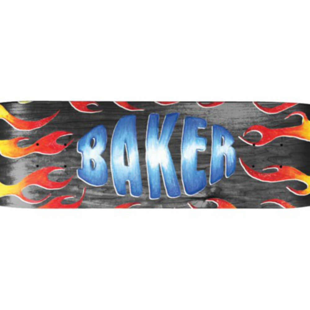 Baker Zach Allen Flames 8.5 - Skateboard Deck Side Close Up