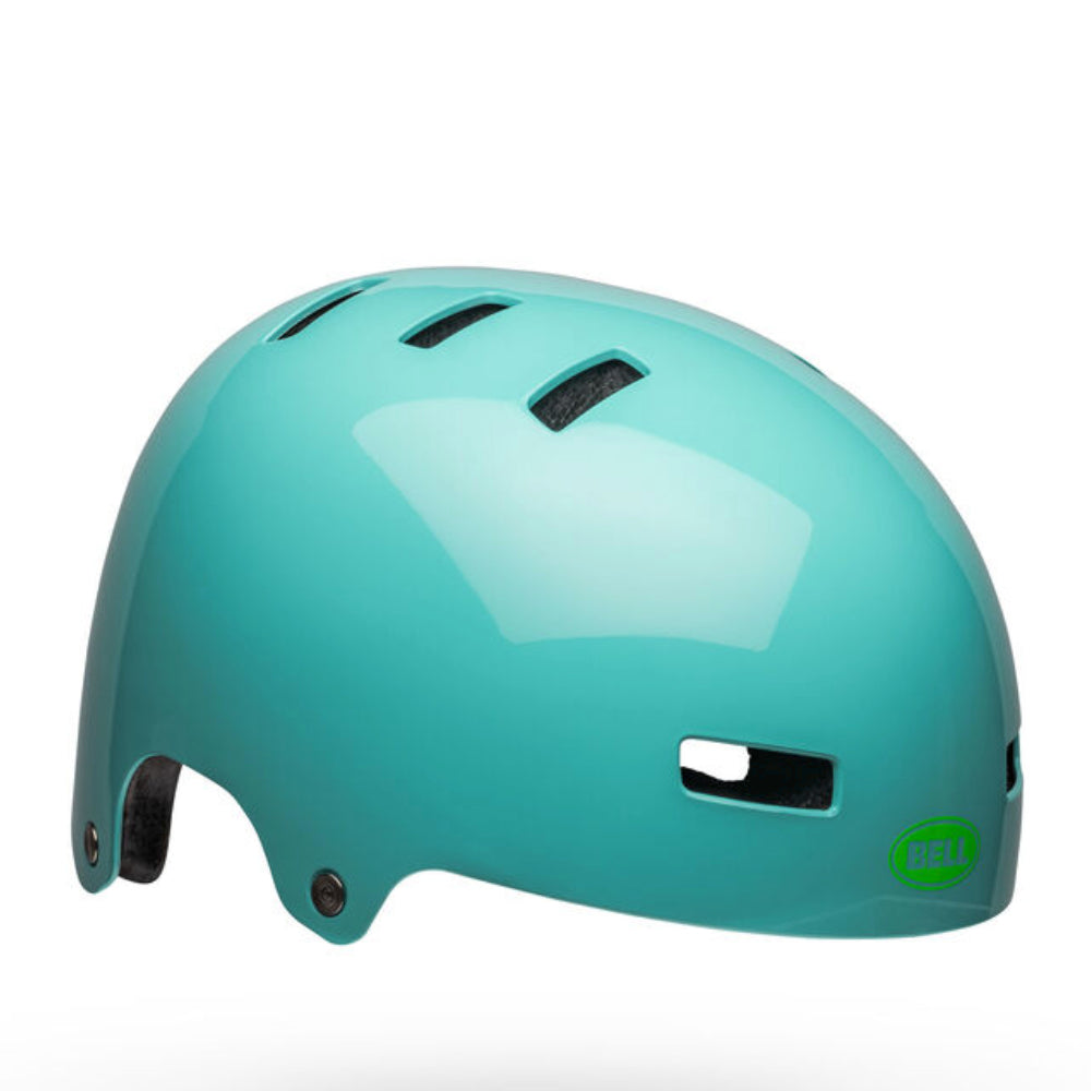 Bell Youth Span Chum Gloss Light Blue Certified Helmet Right Front Angle