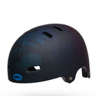 Bell Youth Span Matte Black Blue Camo Certified Helmet Right Front Angle View