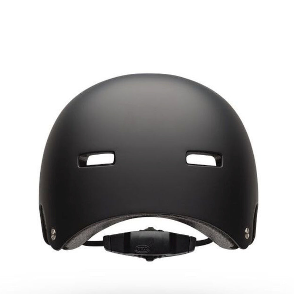 Bell Youth Span Matte Black Certified Helmet Back View With Adjustment