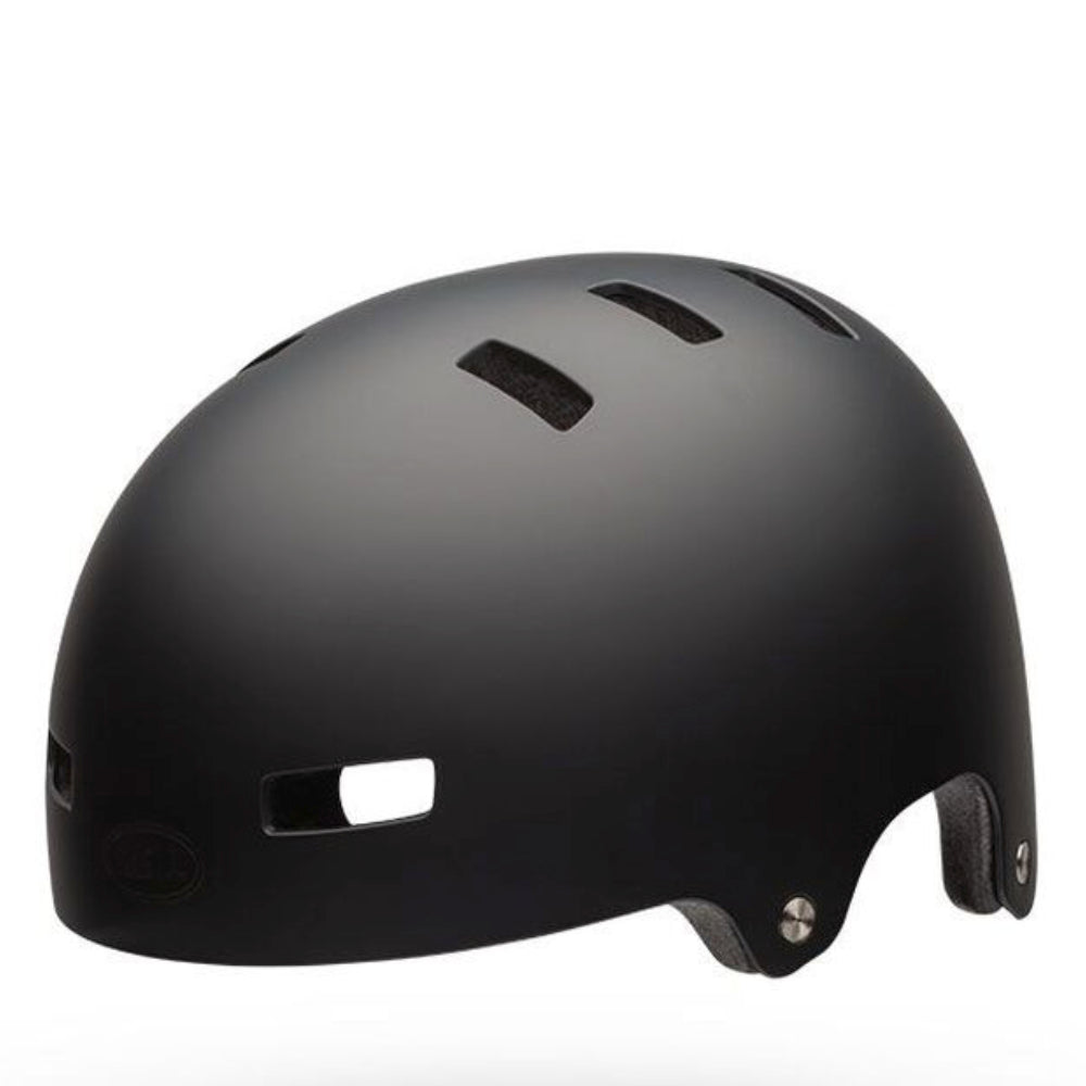 Bell Youth Span Matte Black Certified Helmet Left Front Angle