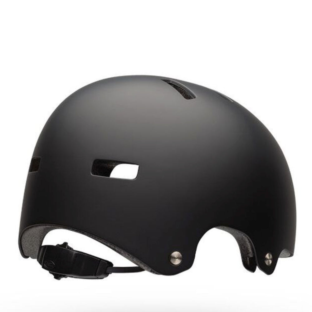 Bell Youth Span Matte Black Certified Helmet Rich Back View With Adjustment