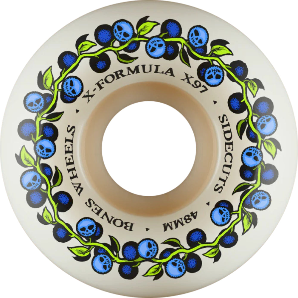 Bones X-Formula Skull Berries Sidecuts V5 X-97a 52mm - Skateboard Wheels