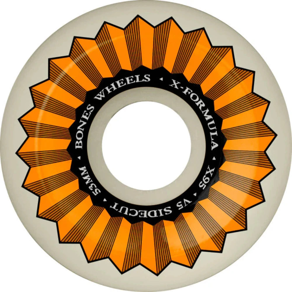 Bones X-Formula Sidecuts V5 X-95a 53mm Natural - Skateboard Wheels