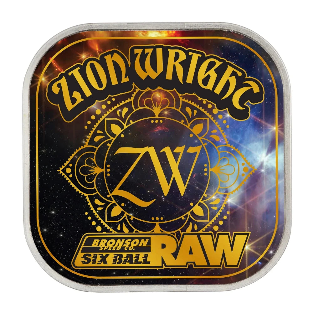 Bronson Raw Zion Wright Pro 6-Ball Skateboard Bearings Cover of the box