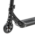 Core SL3 Complete Stunt Scooter Black Close Up On The Forged Necktube and 110x24mm Vent Wheel