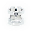 Core Venom Double Scooter Clamp Chrome Front Logo View