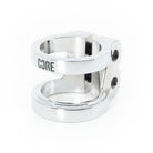 Core Venom Double Scooter Clamp Chrome Front Angle View
