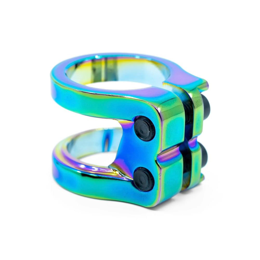 Core Venom Double Scooter Clamp Neo Chrome Back View