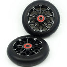 Core Hex Hollow 110mm Scooter Wheels Black Pair Top View
