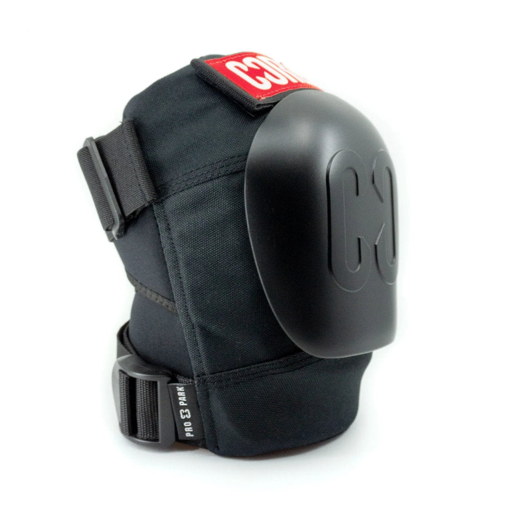 Core Pro Park Knee Pads Black Side Angle View