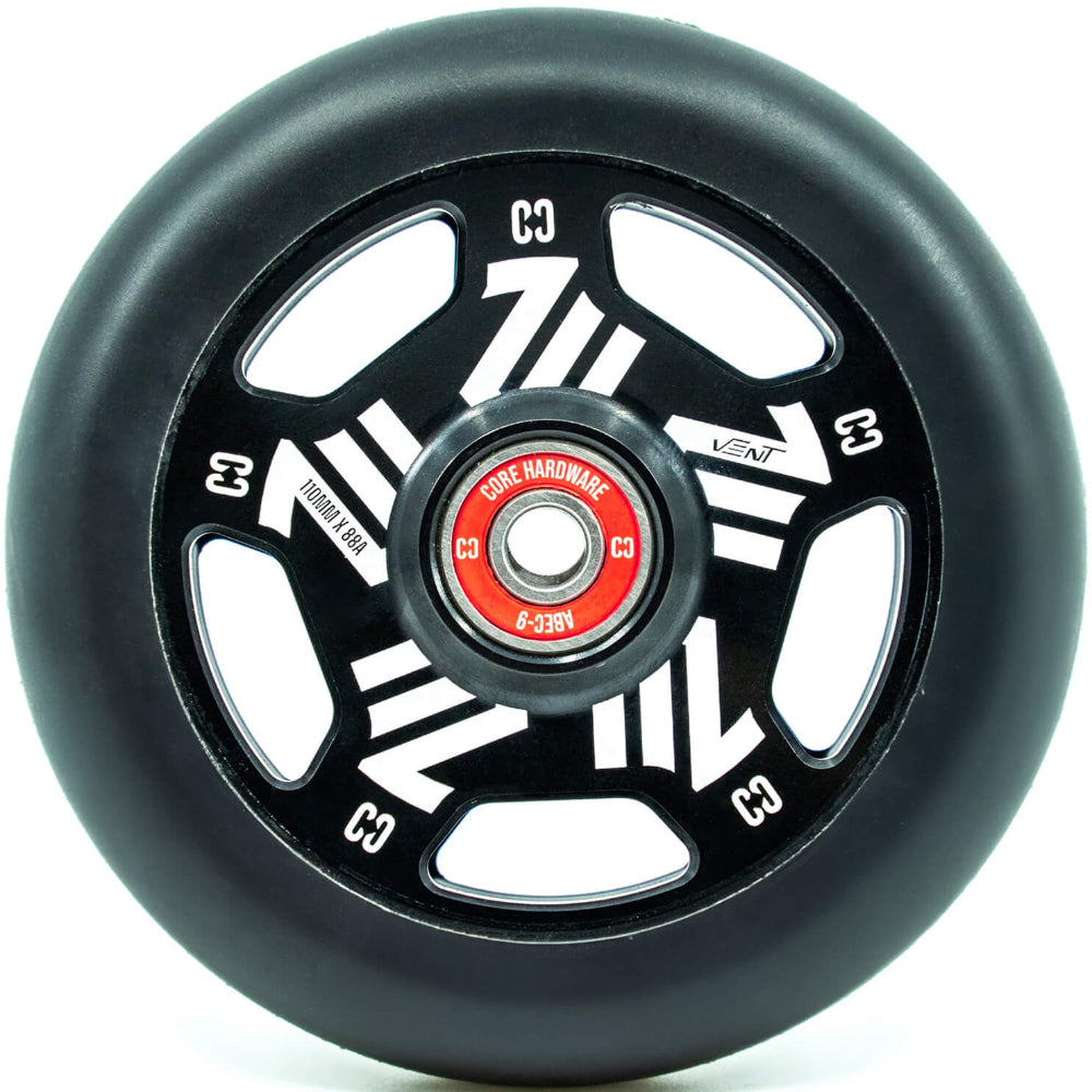Core Vent Hollow 110mm Scooter Wheels Black