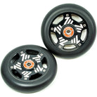 Core Vent Hollow 110mm Scooter Wheels Black Pair Top