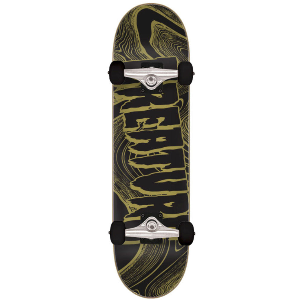 Creature Metallic Swirl Logo Mini 7.75 - Skateboard Complete