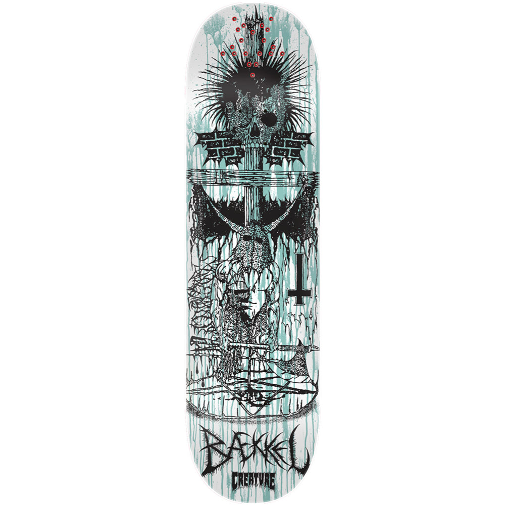 Creature Pro Baekkel BLKMTL 8.6 - Skateboard Deck Bottom Design