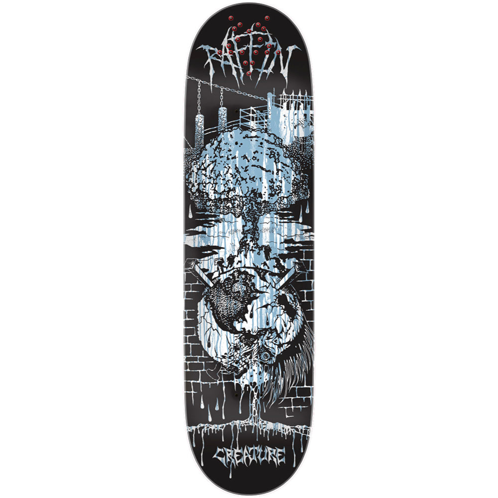 Creature Pro Raffin BLKMTL 8.53 - Skateboard Deck Bottom Design