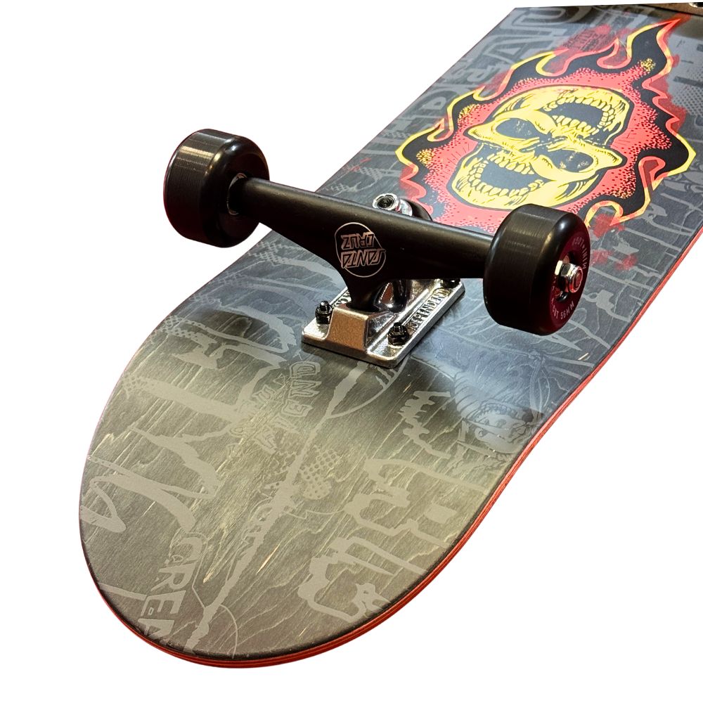 Creature Evil Twins 8.6 Grey Custom Skateboard Close Up