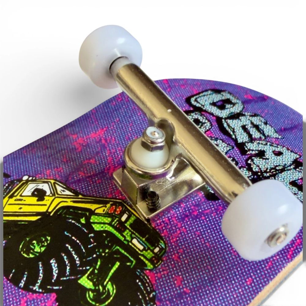 CustomFB x Heroin Dead Dave Knock Off 36mm - Fingerboard Complete Close Up