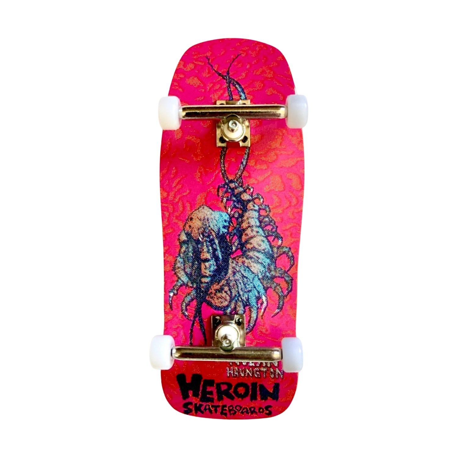 CustomFB x Heroin Haungton Knock Off 36mm - Fingerboard Complete Bottom view