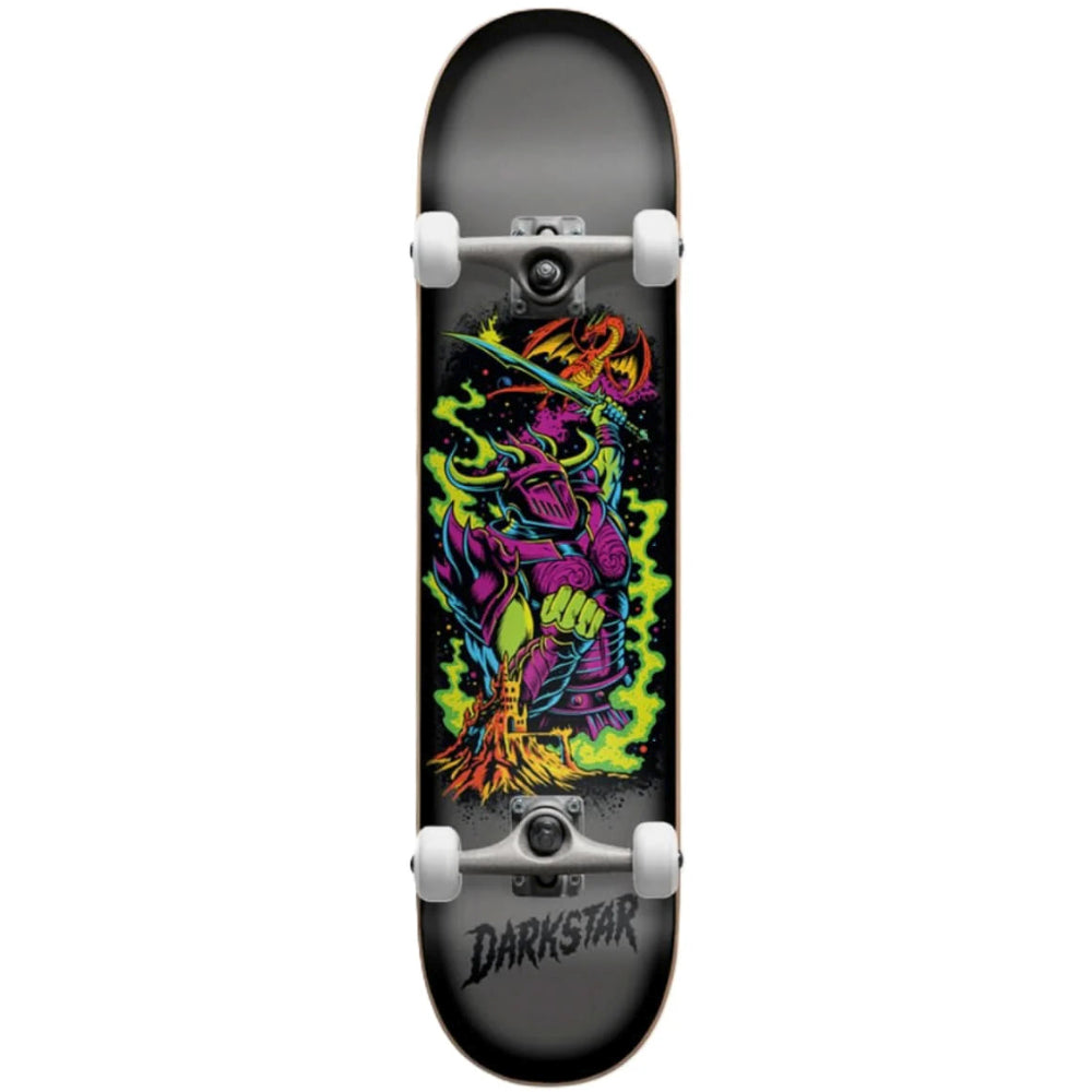 Darkstar Blacklight Charcoal Silver 8.125 - Skateboard Complete