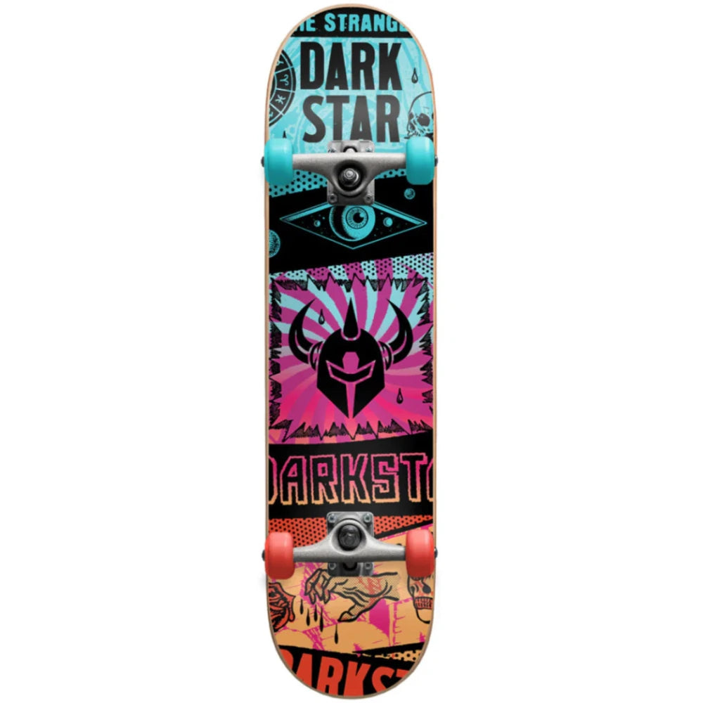 Darkstar Collapse FP Aqua Red 7.875 - Skateboard Complete